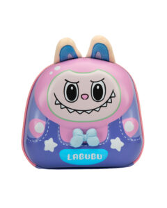 Urban Picks LABUBU Waterproof Backpack for Kids & Adult - Bag with Plush Ears and Playful Sound, Adjustable Straps (Pink, 35 CM X 30 CM X 10 CM)