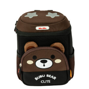 Urban Picks Cute Brown Bear Kids Backpack – Bag with High-Quality Zippers & Adjustable Straps (Brown, 28 X 24 X 14.5 cm)